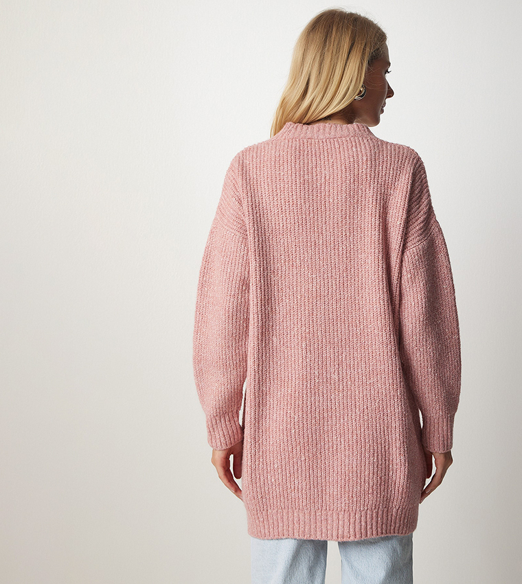 Buy Happiness İstanbul Long Sleeves Longline Cardigan In Light