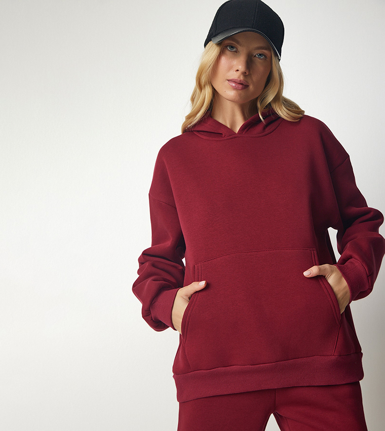 Long cap hoodies top