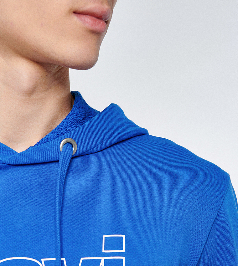 Buy Mavi Printed Long Sleeves Hoodie In Blue 6thStreet Bahrain