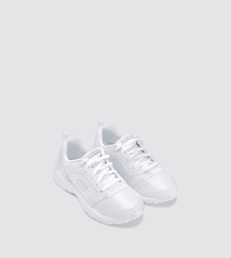 Buy Skechers Stepz Speed Dial Lace Up Closure Sneakers In White