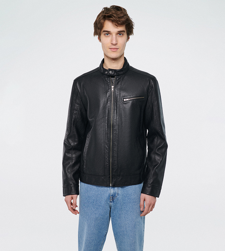 Mavi leather jacket clearance