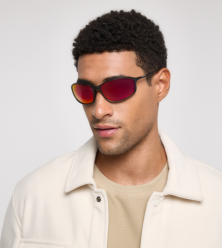 Fastrack mirrored sunglasses sales