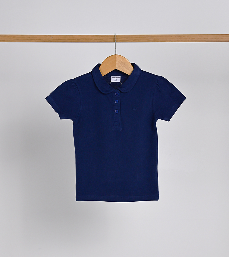 Embroidered Short Sleeves Polo T-Shirt