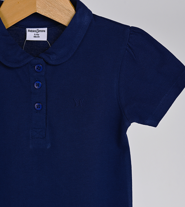 Embroidered Short Sleeves Polo T-Shirt