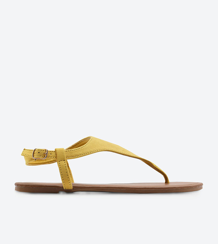 Dark discount yellow sandals