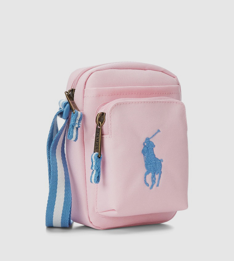 Logo Embroidered Festival Crossbody Bag