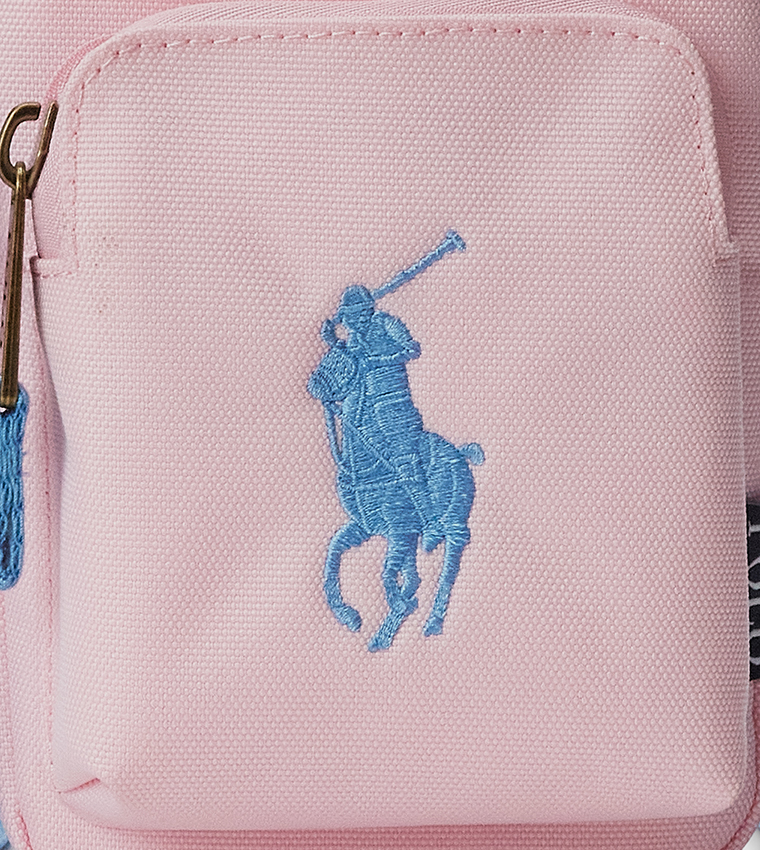 Logo Embroidered Festival Crossbody Bag