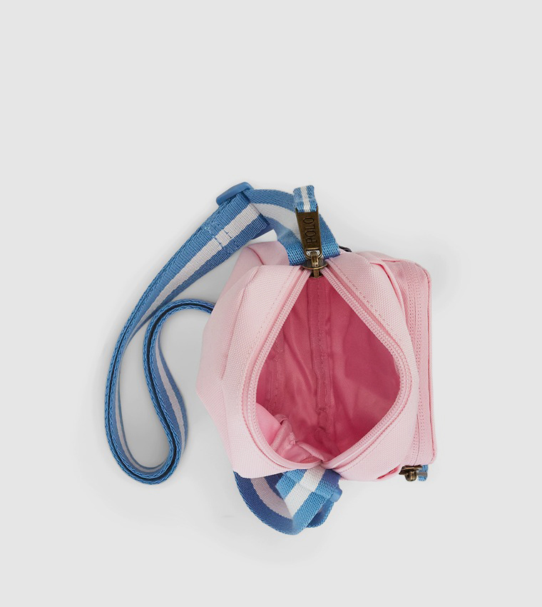 Logo Embroidered Festival Crossbody Bag