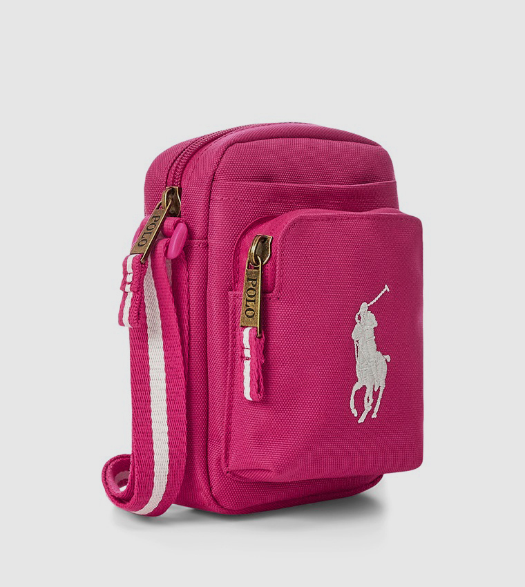 Logo Embroidered Festival Crossbody Bag