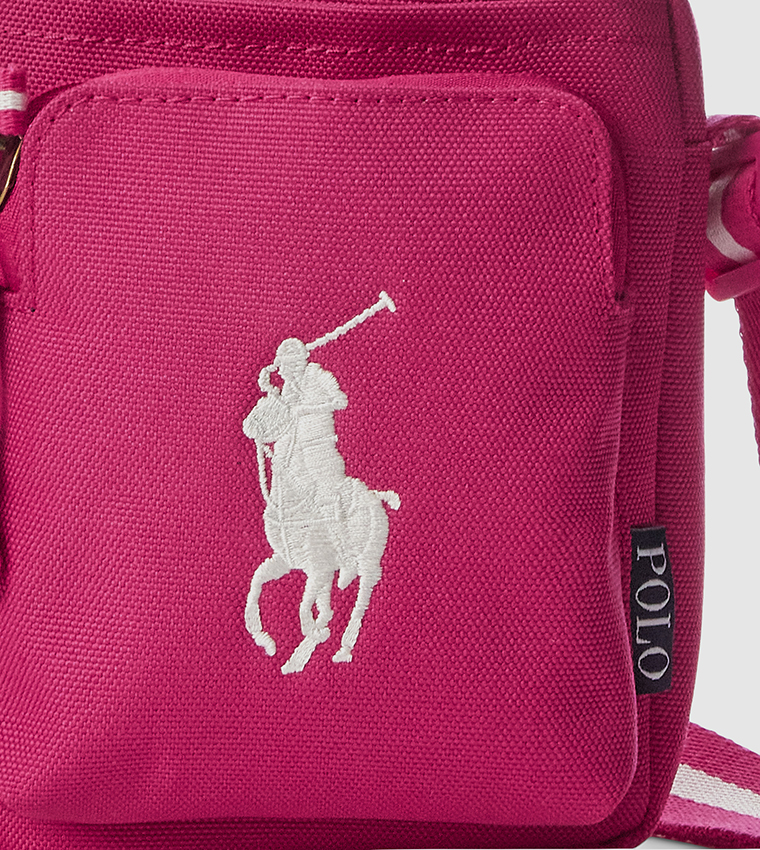 Logo Embroidered Festival Crossbody Bag