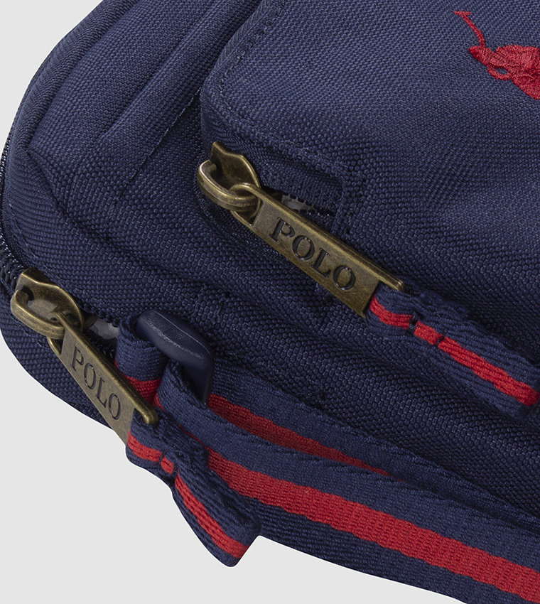 Logo Embroidered Festival Crossbody Bag