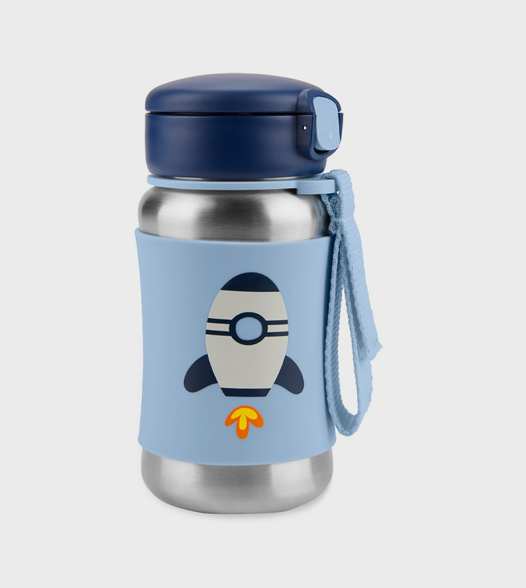 Spark Style Stainless Steel Straw Bottle - Rocket