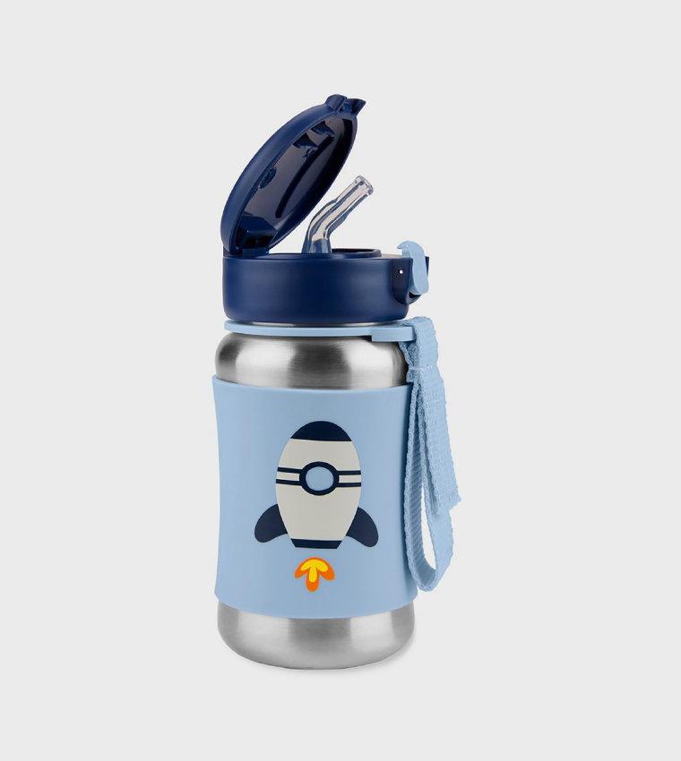Spark Style Stainless Steel Straw Bottle - Rocket