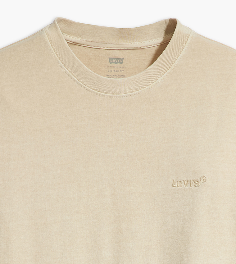 Logo Detail Tab Vintage T-Shirt