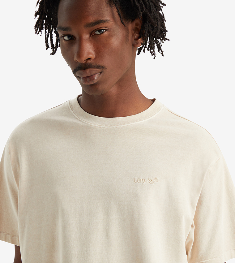 Logo Detail Tab Vintage T-Shirt