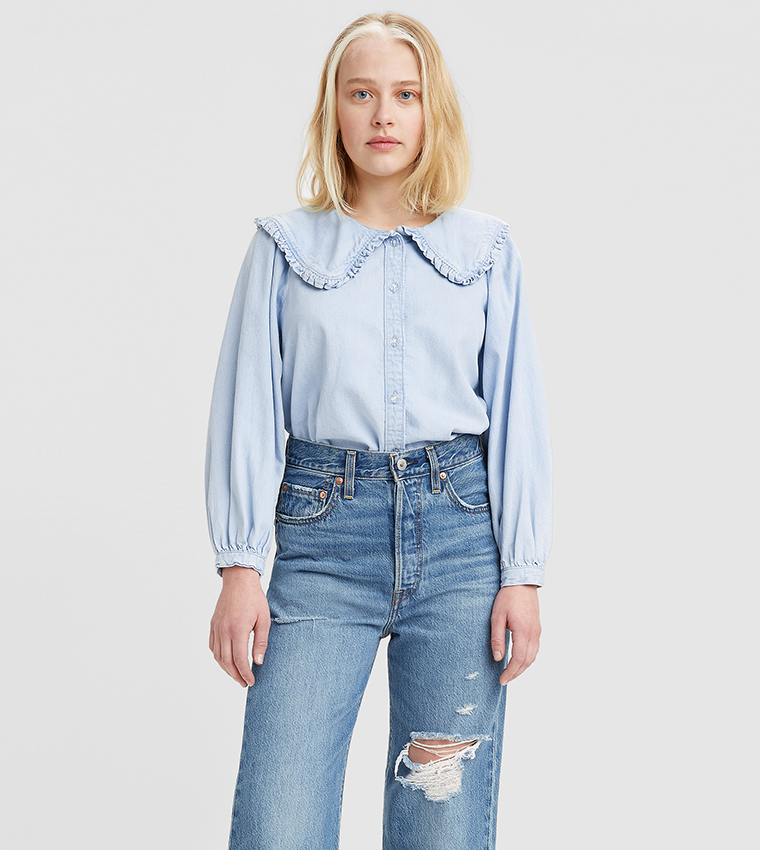Buy Levi's Mimmi Collar Blouse In Blue 6thStreet UAE