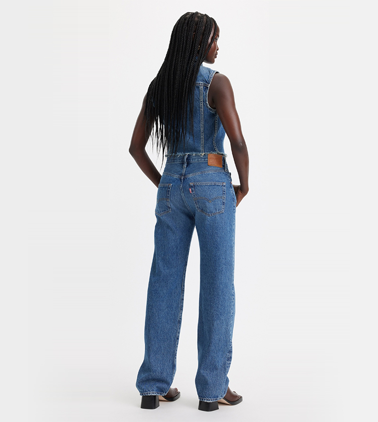 501 Mid Rise Straight Fit Jeans