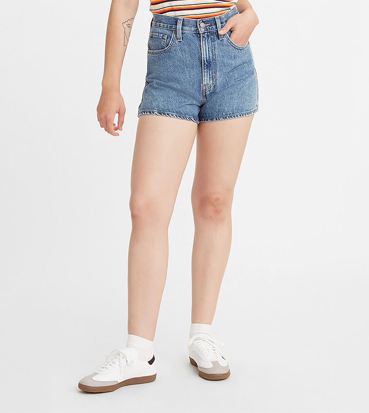 High waist hot sale mom jean shorts