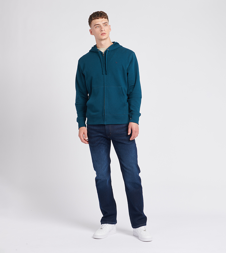 Buy Jack Wills PINEBROOK Zip Front Long Sleeves Hoodie In Blue 6thStreet Kuwait