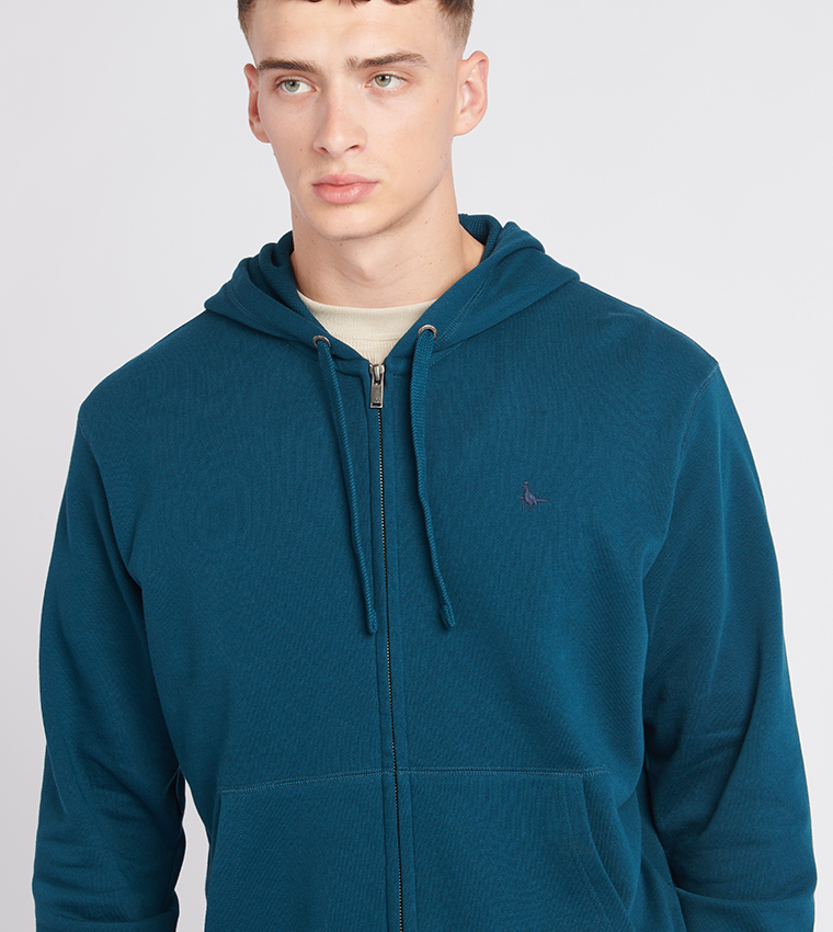 Buy Jack Wills PINEBROOK Zip Front Long Sleeves Hoodie In Blue 6thStreet Kuwait