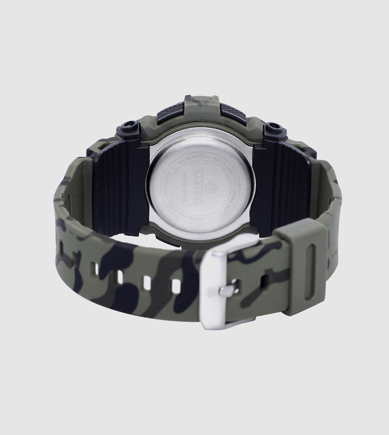 Grey Dial Digital Watch