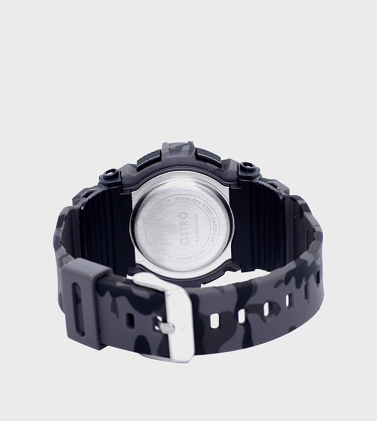 Camo Patterned Digital Watch