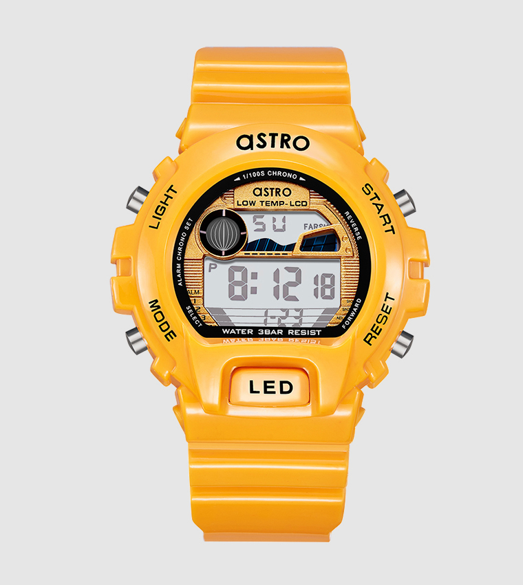 Casio digital cheap watch yellow