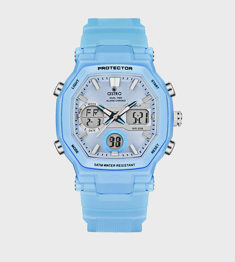 Buy Astro Square Dial Digital Watch In Blue 6thStreet Qatar