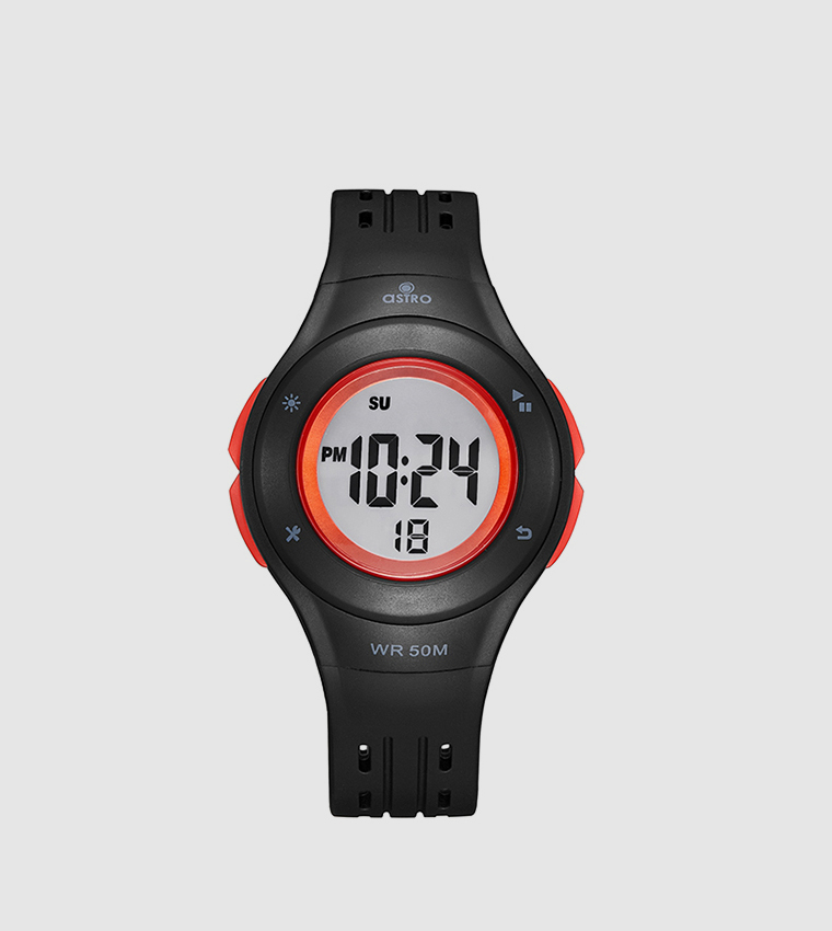 Orange shop digital watch