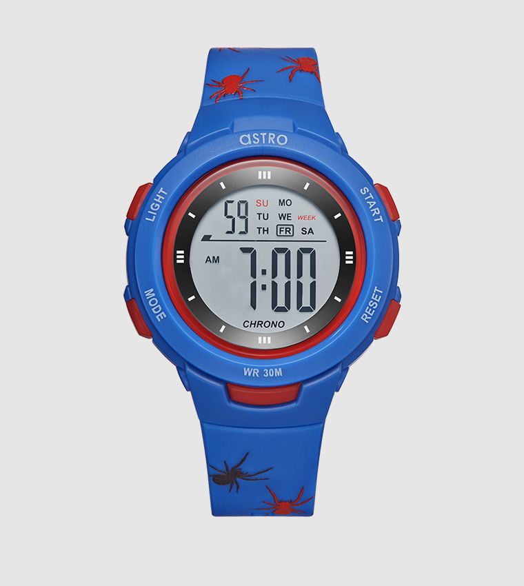 Buy Astro Spider Printed Strap Digital Watch In Dark Blue | 6thStreet Qatar