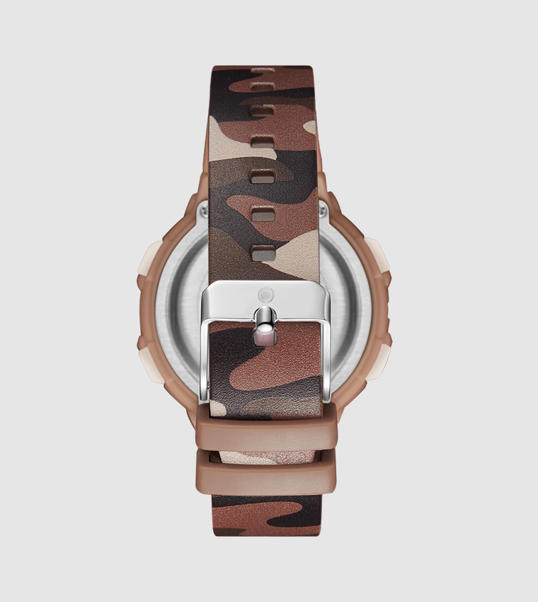Buy Astro Camo Printed Strap Digital Watch In Brown | 6thStreet UAE
