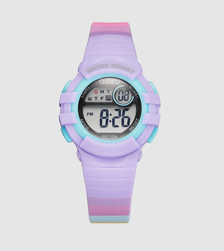 Printed Strap Digital Watch