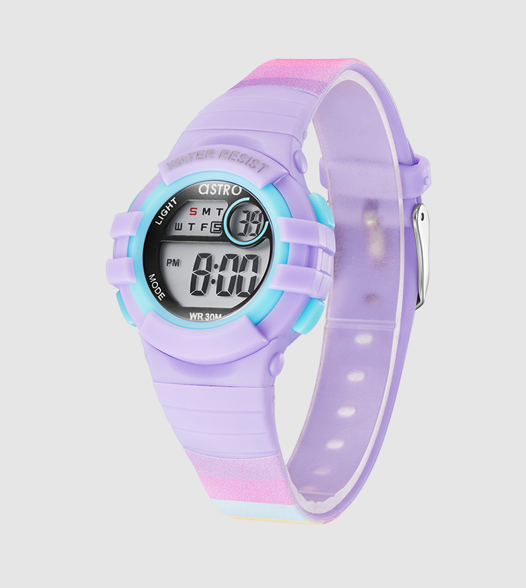 Printed Strap Digital Watch