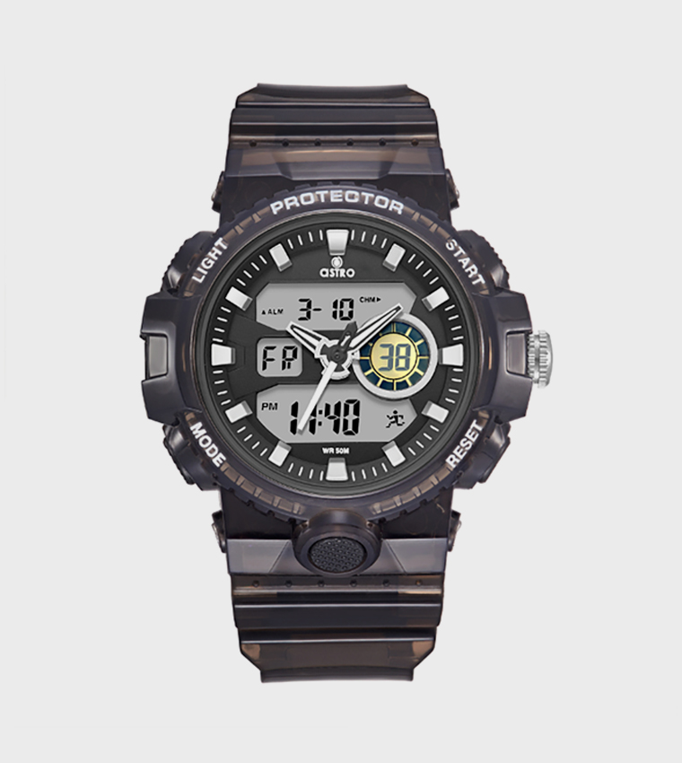 Black Dial Digital Watch