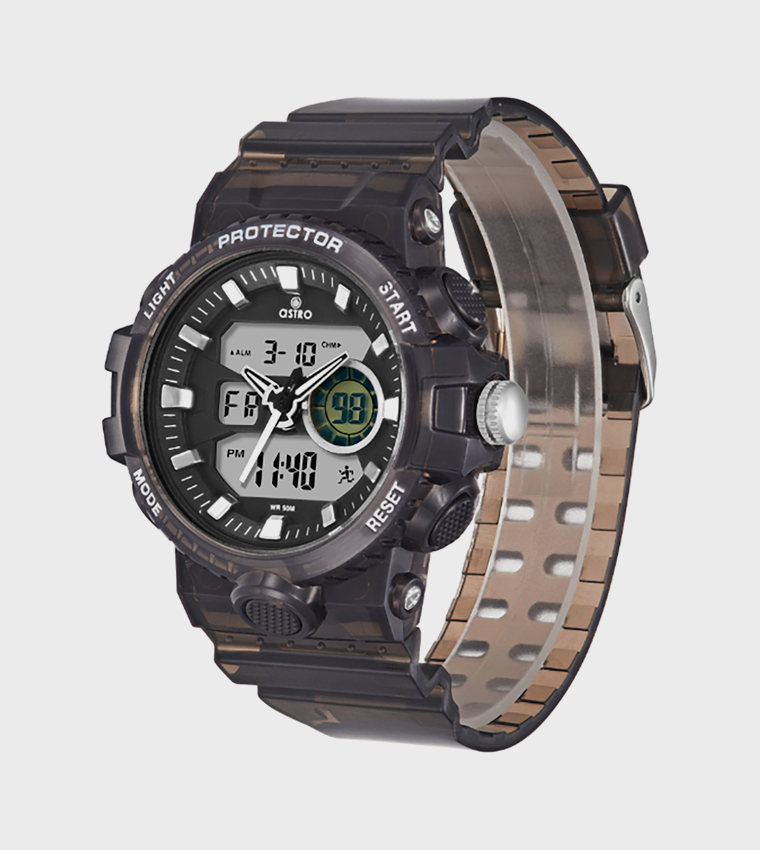 Black Dial Digital Watch