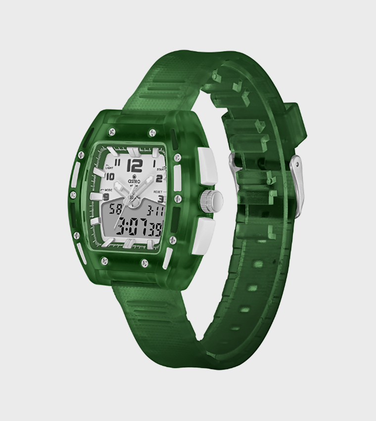 White Dial Digital Watch
