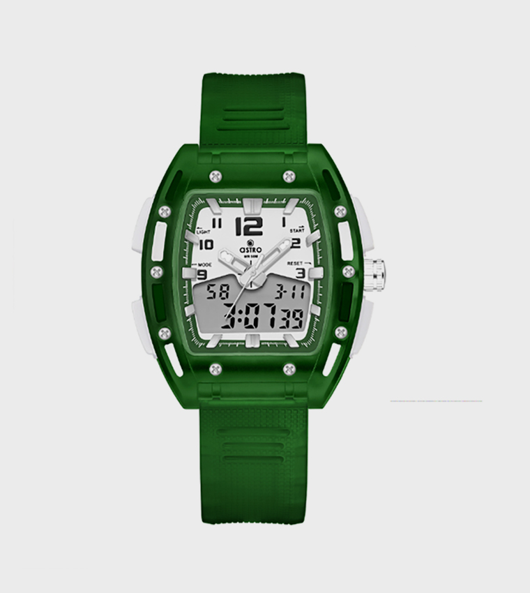 White Dial Digital Watch