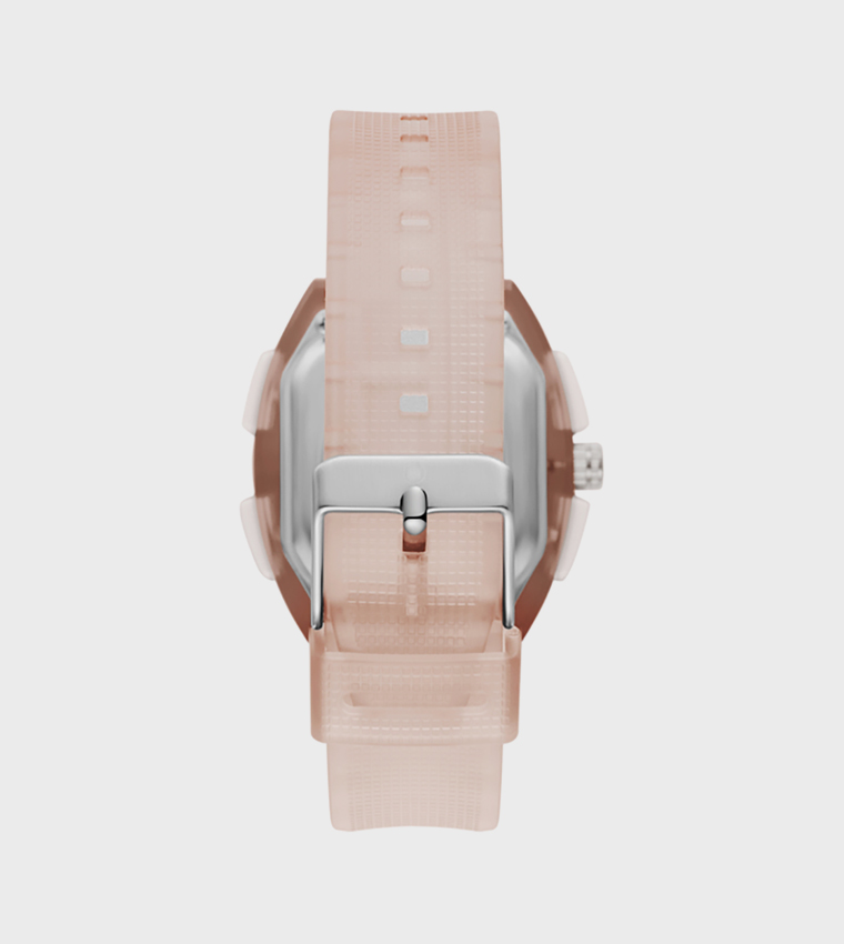 Pink Dial Digital Watch