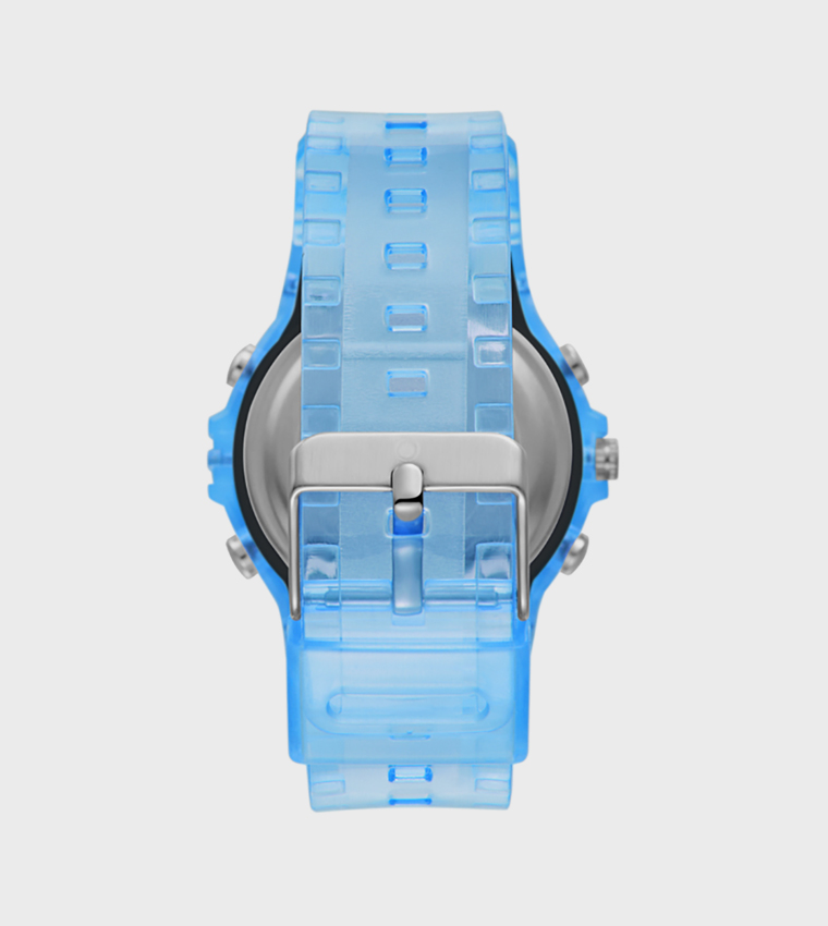 Light Blue Dial Digital Watch