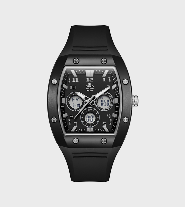 Black Dial Digital Watch