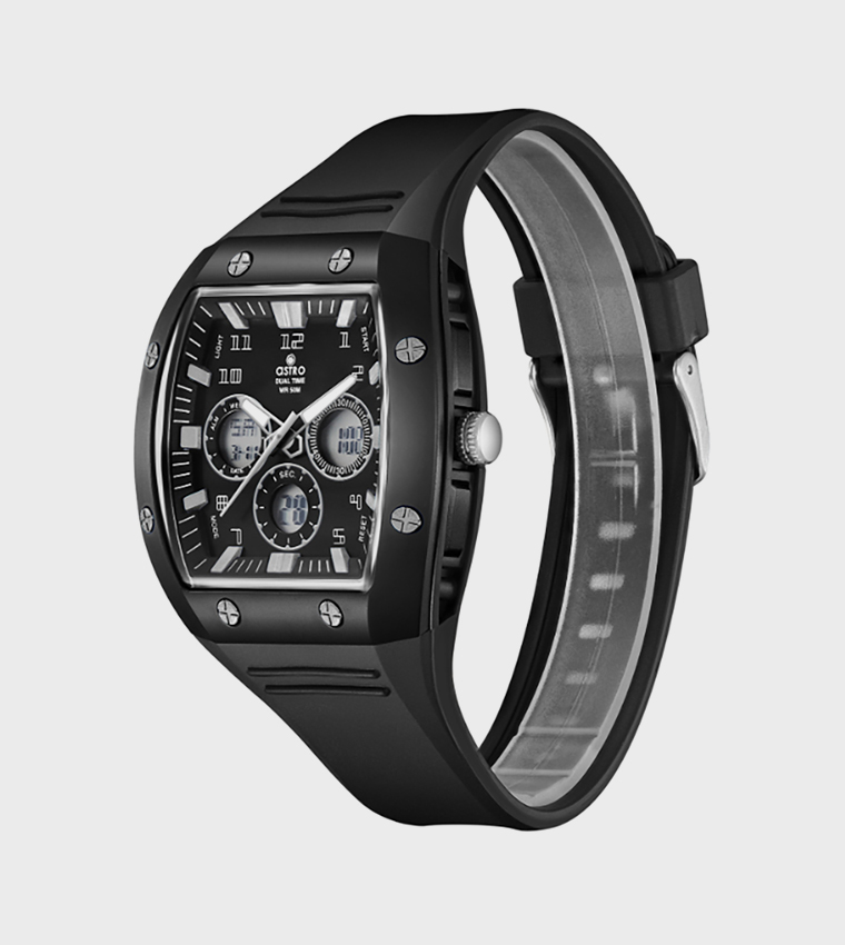 Black Dial Digital Watch