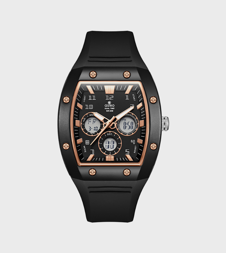 Black Dial Digital Watch