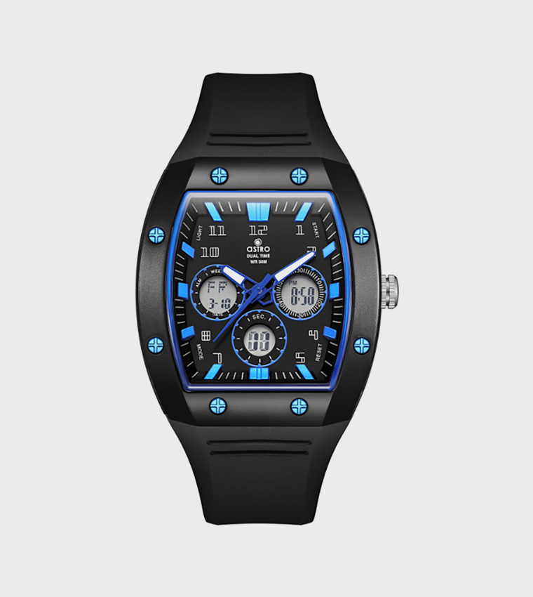 Black Dial Digital Watch