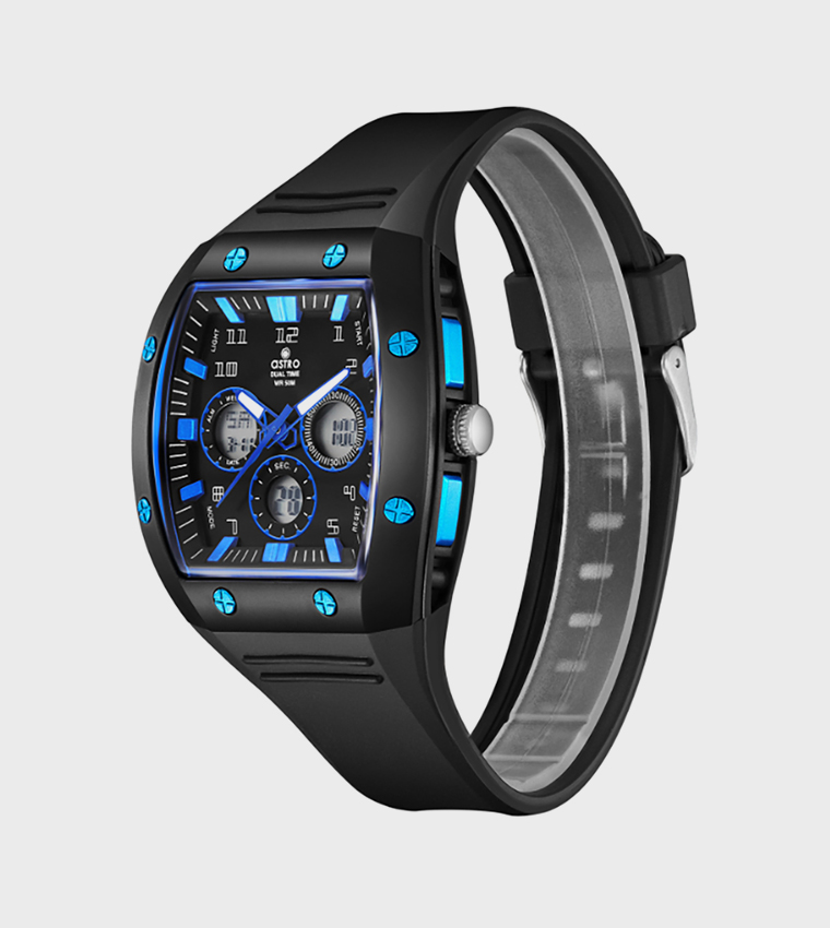 Black Dial Digital Watch