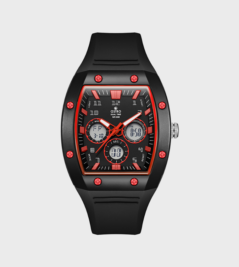 Black Dial Digital Watch