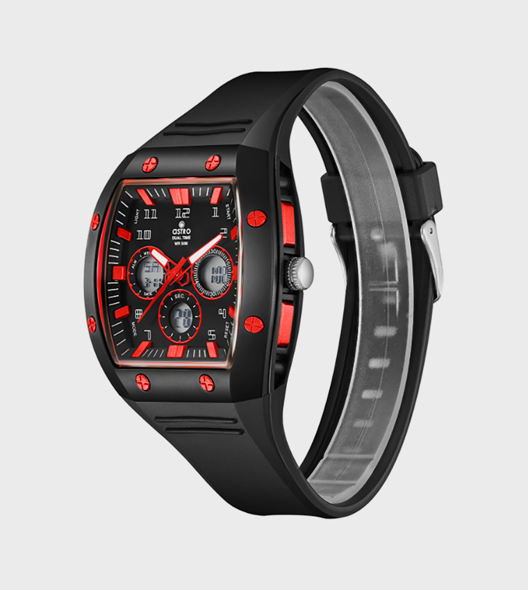 Black Dial Digital Watch