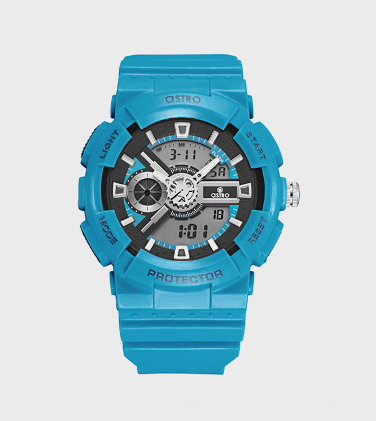 Green Dial Digital Watch