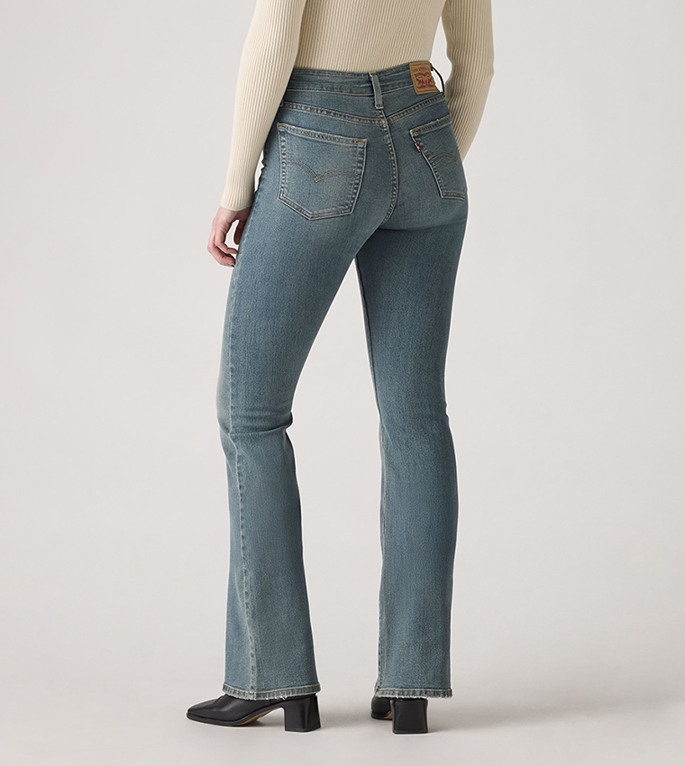 726 Washed High Rise Flared Jeans
