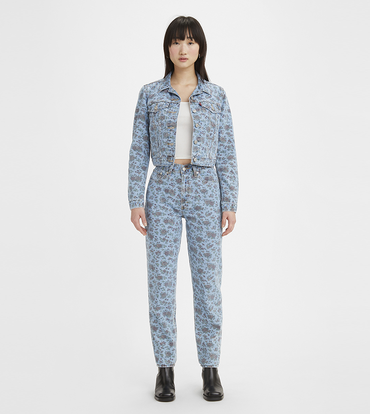 80s Printed Mom Jeans