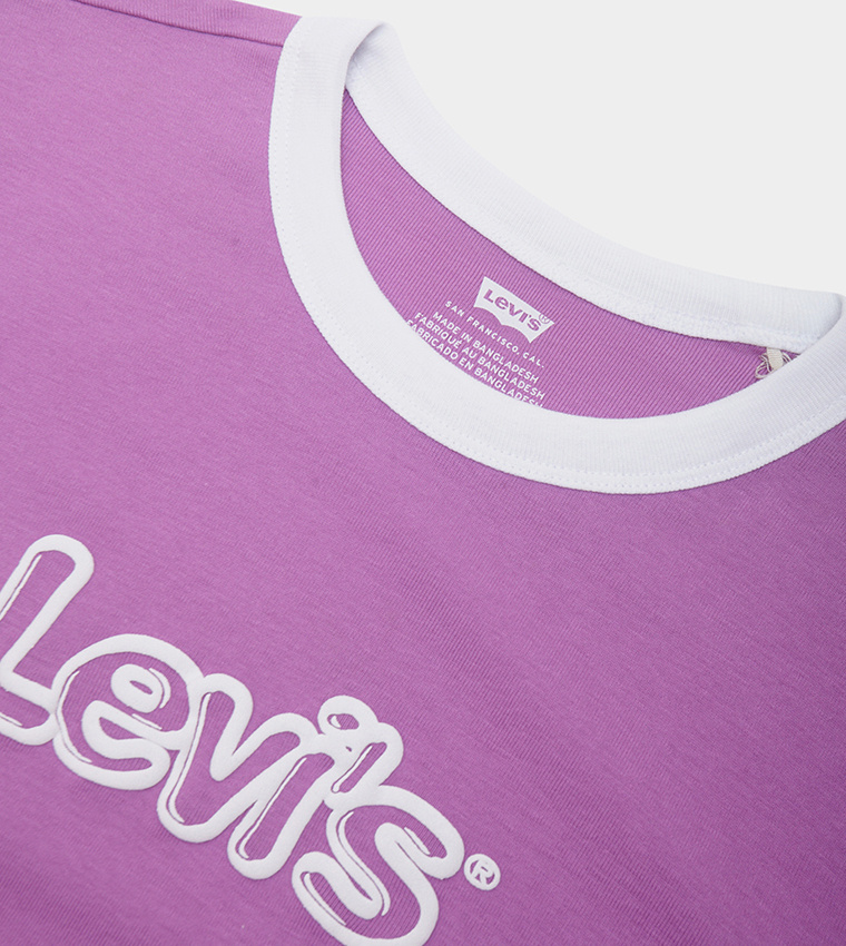 Logo Printed Cropped Top